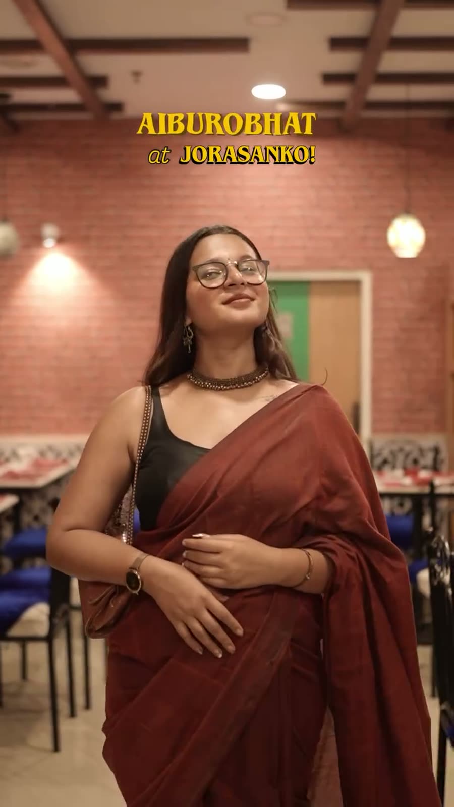 A frame from the Jorasanko Aiburobhat film